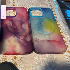 Two  MagSafe cases for apple iPhone  14 pro max their in like new condition